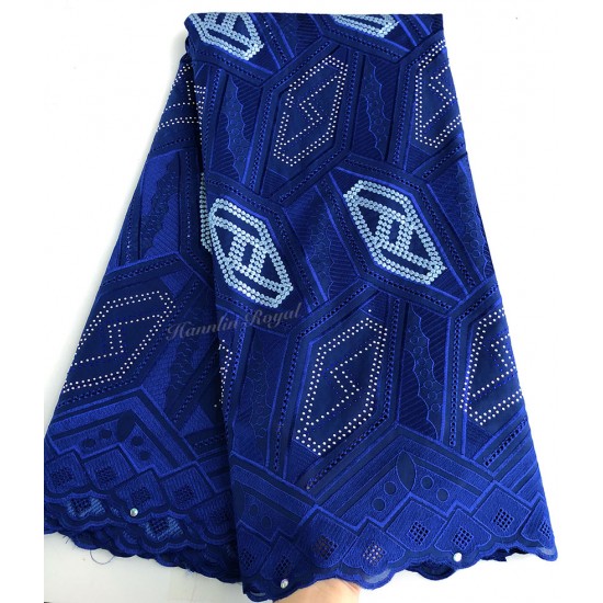 Geometric patterns embroidery African Swiss Voile lace fabric cotton 100% matching Aso Oke gele Headtie sold together Geometric patterns embroidery African Swiss Voile lace fabric cotton 100% matching Aso Oke gele Headtie sold together
