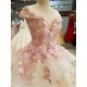 Light Pink Quinceanera Dress 2021 V-neck Cap Sleeves 3D Flower Lace Up Party Princess Sweet 16 Ball Gown Vestidos De 15 Años Light Pink Quinceanera Dress 2021 V-neck Cap Sleeves 3D Flower Lace Up Party Princess Sweet 16 Ball Gown Vestidos De 15 Años