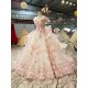 Light Pink Quinceanera Dress 2021 V-neck Cap Sleeves 3D Flower Lace Up Party Princess Sweet 16 Ball Gown Vestidos De 15 Años Light Pink Quinceanera Dress 2021 V-neck Cap Sleeves 3D Flower Lace Up Party Princess Sweet 16 Ball Gown Vestidos De 15 Años