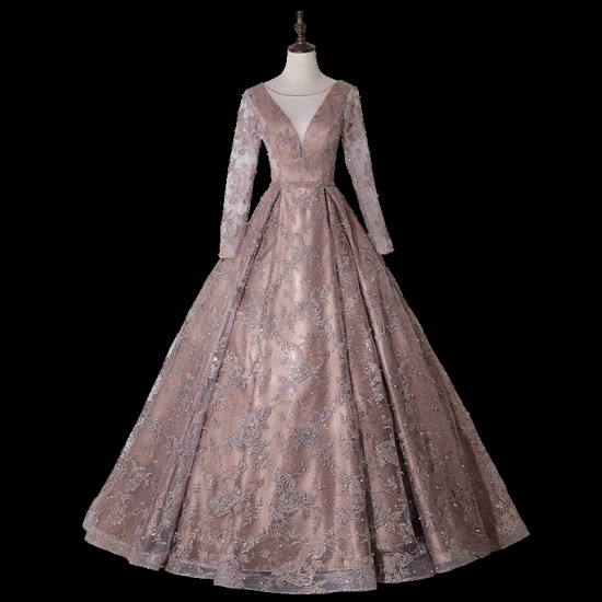 Long Sleeve Quinceanera Dress Sexy V-neck Ball Gown Luxury Lace Ball Dress Vintage Quinceanera Dresses Vestidos De 15 Long Sleeve Quinceanera Dress Sexy V-neck Ball Gown Luxury Lace Ball Dress Vintage Quinceanera Dresses Vestidos De 15