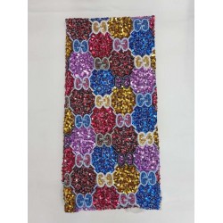 African lace high quality lace fabric 5 yards 2021 latest French fashion color sequined lace fabric  HS-033