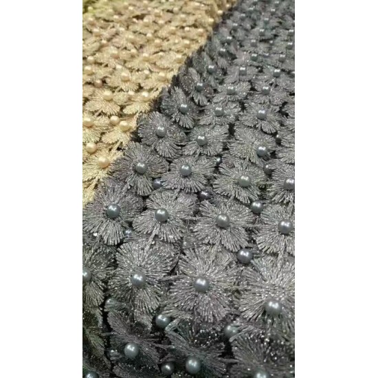 good selling beaded Net Lace David-5725 French Guipure tulle mesh Lace Fabric good selling beaded Net Lace David-5725 French Guipure tulle mesh Lace Fabric