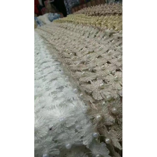 good selling beaded Net Lace David-5725 French Guipure tulle mesh Lace Fabric good selling beaded Net Lace David-5725 French Guipure tulle mesh Lace Fabric