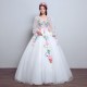 V-neck Quinceanera Dresses Long Sleeve Hand Flower Boho Wedding Party Dress Blue Gala Gowns Vestido De 15 Anos De Debutante V-neck Quinceanera Dresses Long Sleeve Hand Flower Boho Wedding Party Dress Blue Gala Gowns Vestido De 15 Anos De Debutante