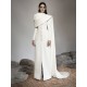 2021 Arabic Evening Gowns with Wrap Floor Length Women Sheath Prom Dresses Long Sleeves Custom Made Formal Celebrity Dress 2021 Arabic Evening Gowns with Wrap Floor Length Women Sheath Prom Dresses Long Sleeves Custom Made Formal Celebrity Dress