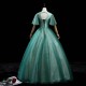 Green Quinceanera Dress 2021 Short Bat Sleeve Party Dress Luxury Lace Ball Gown Vintage Homecoming Dresses Vestidos Green Quinceanera Dress 2021 Short Bat Sleeve Party Dress Luxury Lace Ball Gown Vintage Homecoming Dresses Vestidos