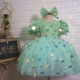 Christening Baby Pink Dresses Pink Sequine Bling Dressess Light Green Sequin Girls Party Pageant Dresses With Headpiece Christening Baby Pink Dresses Pink Sequine Bling Dressess Light Green Sequin Girls Party Pageant Dresses With Headpiece