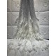 French net Lace with glued gilliter with feather African Tulle embroidered Lace shining glued gilitter for nice dress French net Lace with glued gilliter with feather African Tulle embroidered Lace shining glued gilitter for nice dress