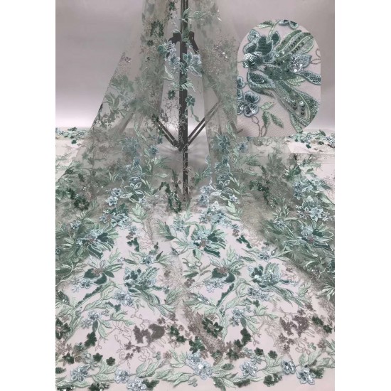 The latest high-quality sequin fabric sequin embroidery French mesh tulle Nigeria lace fabric is design wedding/party dresses The latest high-quality sequin fabric sequin embroidery French mesh tulle Nigeria lace fabric is design wedding/party dresses