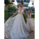 Lace Wedding Dress Princess V-cut 3D Appliques Beach Boho Mother Daughter Clothing Sleeveless Wedding Dress After Lace Wedding Dress Princess V-cut 3D Appliques Beach Boho Mother Daughter Clothing Sleeveless Wedding Dress After