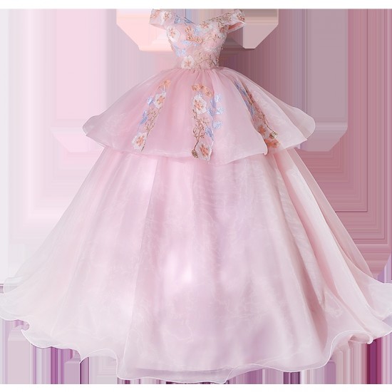 Pink Quinceanera Dresses 2021 Party Dress Off The Shoulder Luxury Lace Prom Dress Classic Ball Gown Customize Vestidos Pink Quinceanera Dresses 2021 Party Dress Off The Shoulder Luxury Lace Prom Dress Classic Ball Gown Customize Vestidos