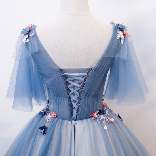 Fashion V-neck Quinceanera Dresses Vestidos Quinceanera 2021 Tulle Lace Appliques Flower Princess Gowns For Graduation Party Fashion V-neck Quinceanera Dresses Vestidos Quinceanera 2021 Tulle Lace Appliques Flower Princess Gowns For Graduation Party