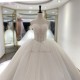 Julia Kui 100% Real Photo Strapless Ball Gown Wedding Dresses 2021 With Rhinestones And Pearls Tulle Skirt Julia Kui 100% Real Photo Strapless Ball Gown Wedding Dresses 2021 With Rhinestones And Pearls Tulle Skirt