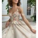 Champagne Fairy Boho Wedding Dress Colorful Lace Bride Dresses Vestidos de Noiva one Shoulder Princess Wedding Gowns Split Champagne Fairy Boho Wedding Dress Colorful Lace Bride Dresses Vestidos de Noiva one Shoulder Princess Wedding Gowns Split