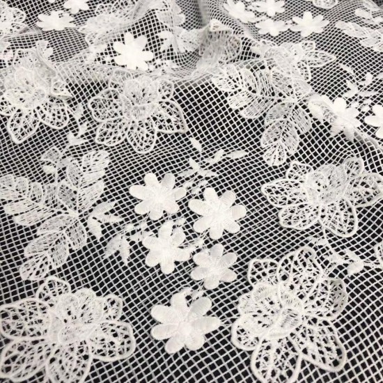 3colors High quality Hollow grid 3D flower embroidery mesh lace Nigeria fabric lace/ladies dress/evening dress/suit fabric 3colors High quality Hollow grid 3D flower embroidery mesh lace Nigeria fabric lace/ladies dress/evening dress/suit fabric
