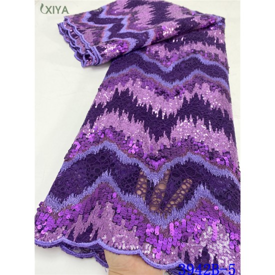 Latest African Lace Fabric Sequin Lace French Tulle Mesh Lace Fabric with Sequins Beautiful Nigerian Sequence Lace APW3942B Latest African Lace Fabric Sequin Lace French Tulle Mesh Lace Fabric with Sequins Beautiful Nigerian Sequence Lace APW3942B