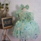 Christening Baby Pink Dresses Pink Sequine Bling Dressess Light Green Sequin Girls Party Pageant Dresses With Headpiece Christening Baby Pink Dresses Pink Sequine Bling Dressess Light Green Sequin Girls Party Pageant Dresses With Headpiece