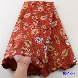 2021 latest new fashion latest Sequins Organza lace Design African Fabric Lace fabrics  for party lace  Sew4041B