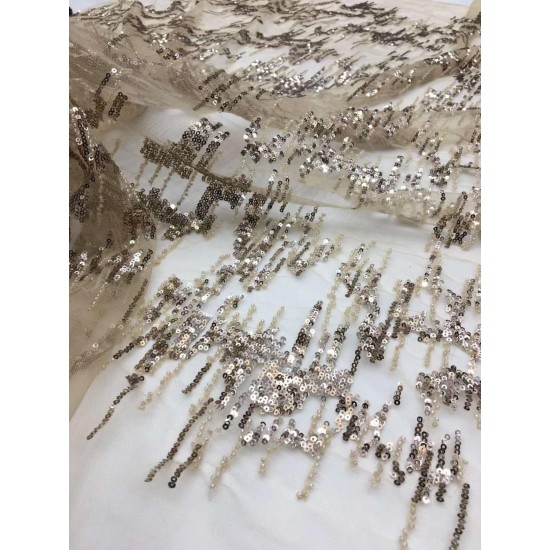 New Design Sequin Embroidery French tull Mesh African Sequin Lace bead embroidery Nigeria Fabric Gown WeddingParty Dress New Design Sequin Embroidery French tull Mesh African Sequin Lace bead embroidery Nigeria Fabric Gown WeddingParty Dress