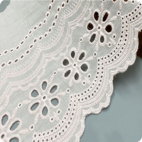 21CM Hot Sale Embroidery Cotton Lace Trim Ribbon for Handmade Cloth Border Guipure Webbing 21CM Hot Sale Embroidery Cotton Lace Trim Ribbon for Handmade Cloth Border Guipure Webbing
