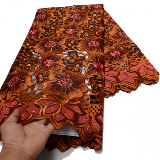 2021 High quality New design Handcut holed embroidery swiss voile lace for Wedding Clothes African lace fabric with stones 2021 High quality New design Handcut holed embroidery swiss voile lace for Wedding Clothes African lace fabric with stones