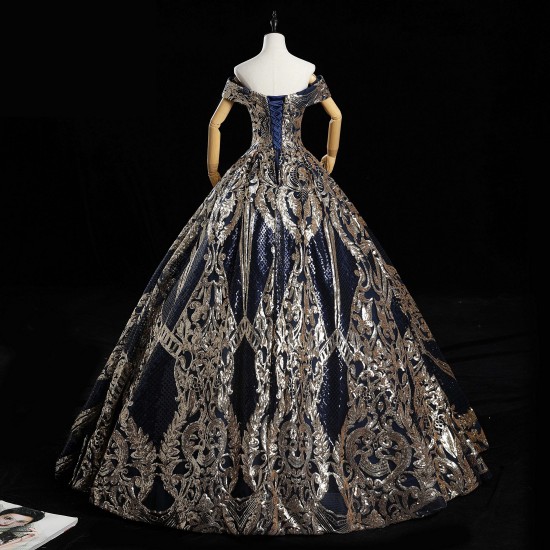 Muslim Dress Luxury Sequin Party Dress Vintage Prom Dress Classic Quinceanera Dress Robe De Bal Vestidos Customize Style Muslim Dress Luxury Sequin Party Dress Vintage Prom Dress Classic Quinceanera Dress Robe De Bal Vestidos Customize Style