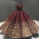 Off Shoulder Ball Gown Bling Bling Prom Dresses Middle East Dubai Lace Up Corset Evening Party Gowns Special Occasion Wear Off Shoulder Ball Gown Bling Bling Prom Dresses Middle East Dubai Lace Up Corset Evening Party Gowns Special Occasion Wear