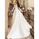 Mermaid Wedding Dresses Long Sleeve Satin Detachable Train 2 In 1 Handmade Beads Wedding Gowns Back Lace Up Tailor-Made Mermaid Wedding Dresses Long Sleeve Satin Detachable Train 2 In 1 Handmade Beads Wedding Gowns Back Lace Up Tailor-Made