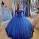 2021 Princess Arabic Royal Blue Quinceanera Dresses Lace Applique Beaded Sweetheart Prom Dresses Lace-up 16 Party Dress 2021 Princess Arabic Royal Blue Quinceanera Dresses Lace Applique Beaded Sweetheart Prom Dresses Lace-up 16 Party Dress